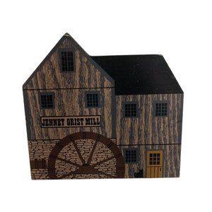 Cat's Meow Village Tradesman Series Jenny Grist Mill Signed Faline 1991